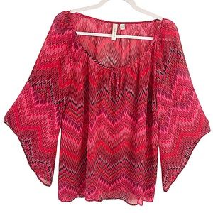 🎟️ Pink Festive Blouse 2X